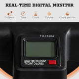 Foldable Ab Twister Board for Waist Trimming with LCD Display, Ab Workout Equipment for Women and Men, Orange