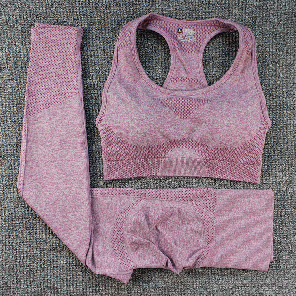 Peach Hip Trousers I-shaped Bra Vest Sports Suit Female Fitness Yoga Wear
