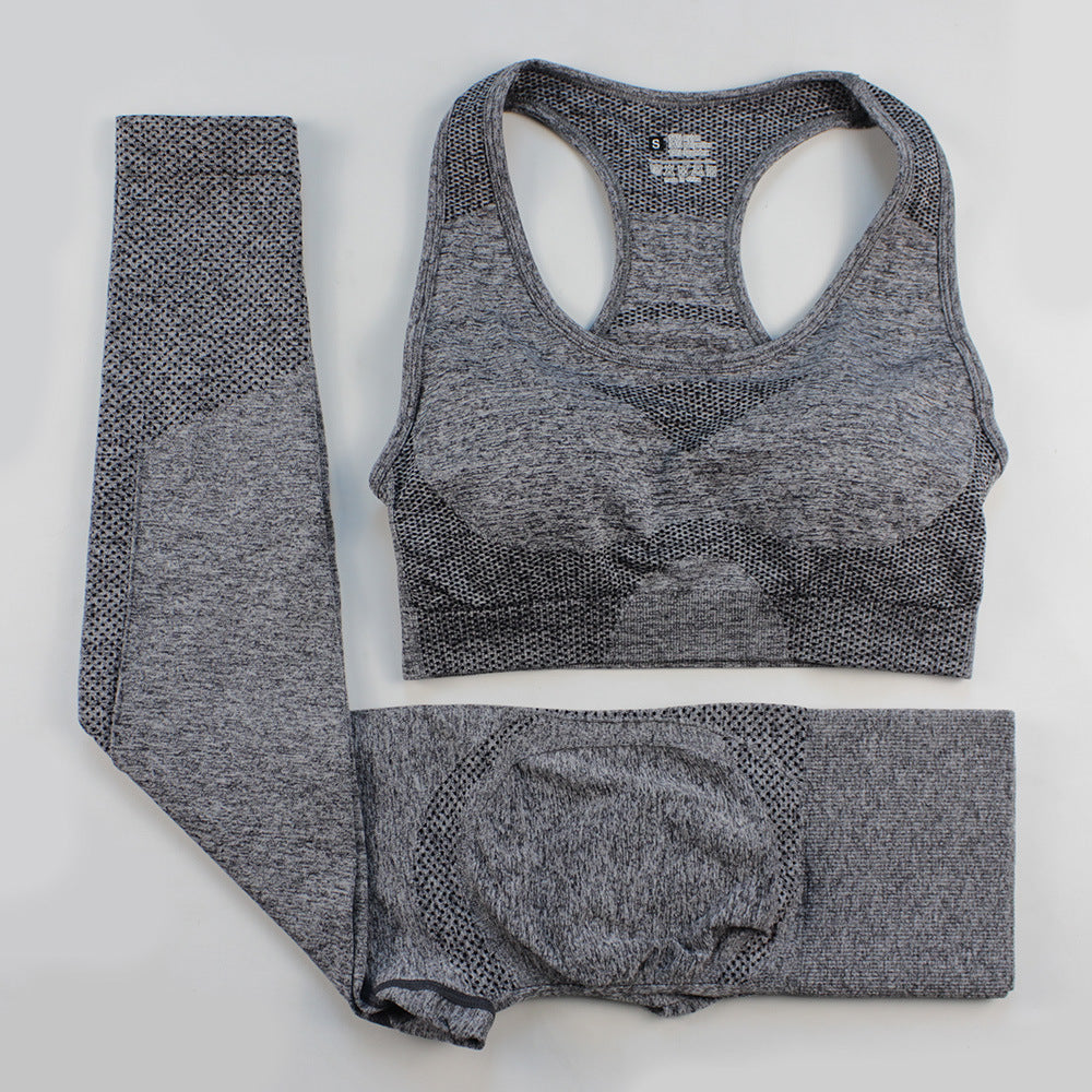 Peach Hip Trousers I-shaped Bra Vest Sports Suit Female Fitness Yoga Wear