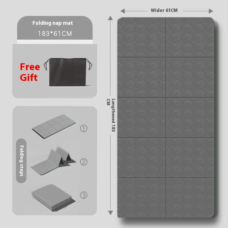 Foldable Yoga Mat Portable Thickened Men's Fitness Exercise Mat