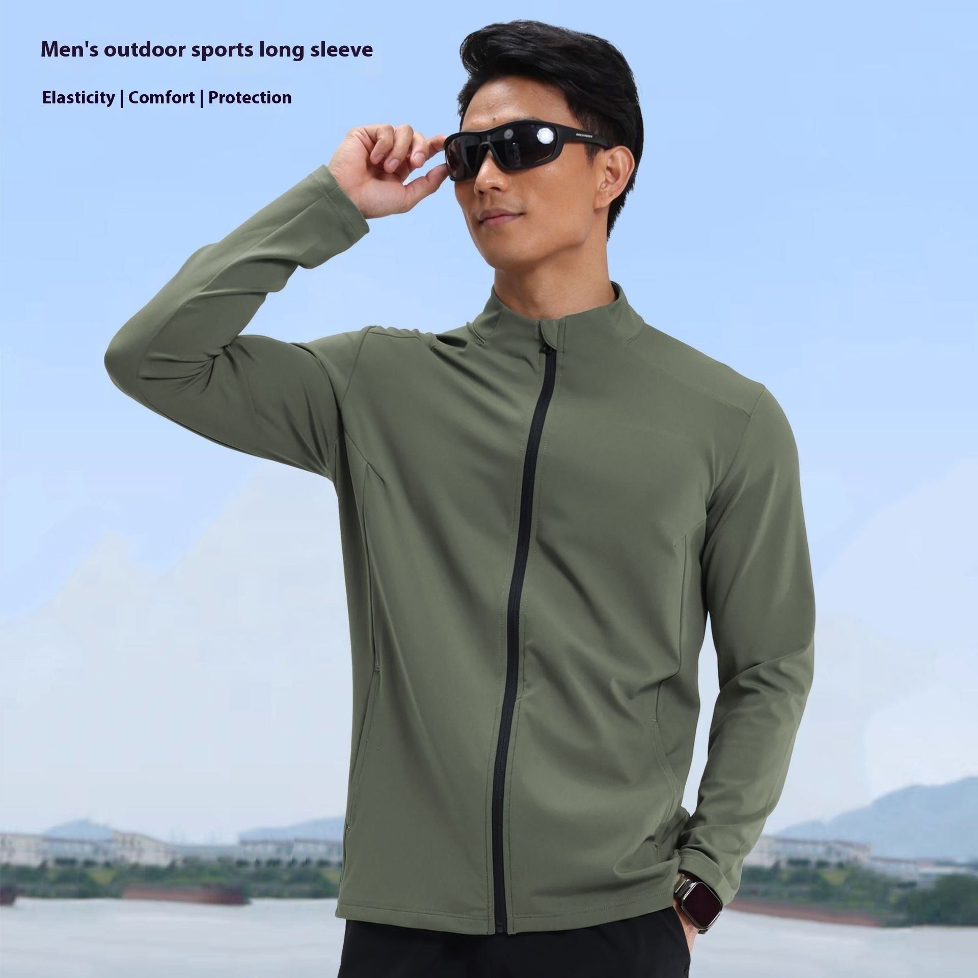 Sun Protection Outdoor Sports Fitness Jacket Men