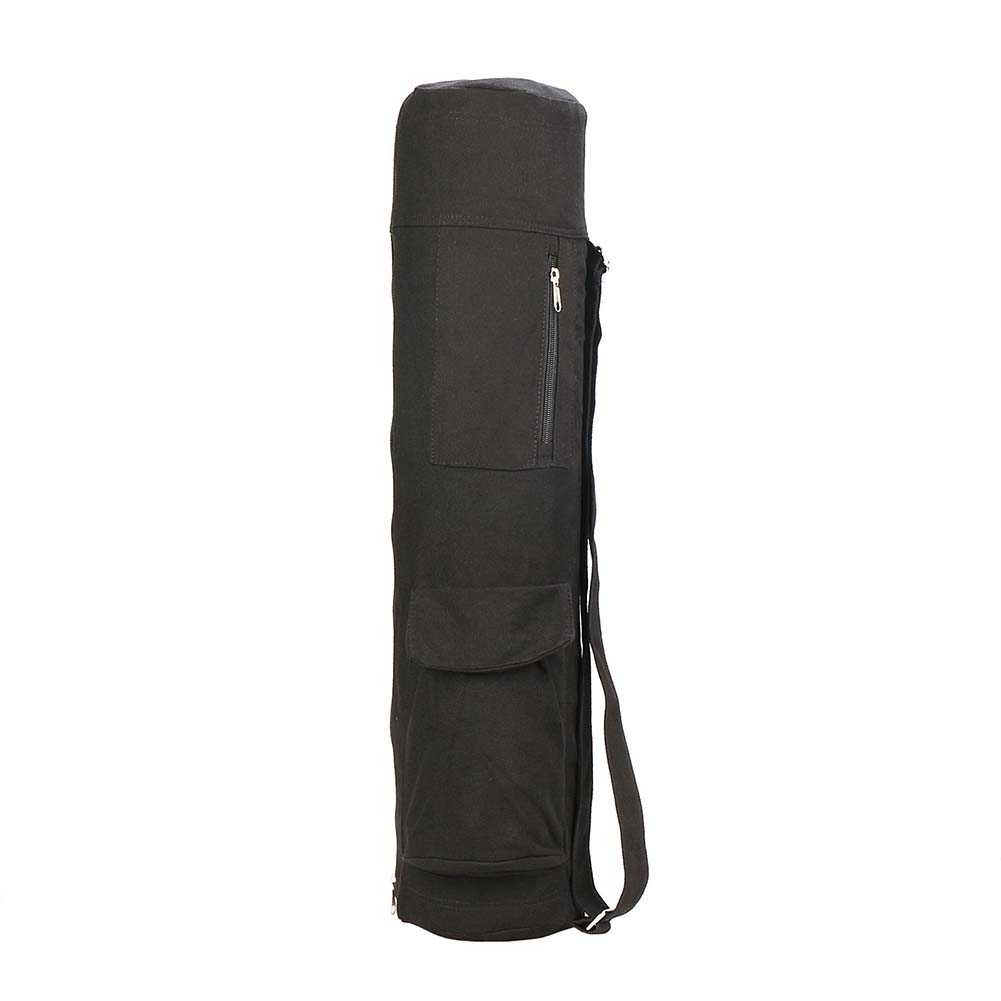 New Portable Gym Blackyoga Backpack Yoga Mat Waterproof Backpack Yoga Bag Nylon Fitness Exercise Yoga Mat Zipper Storage Bag