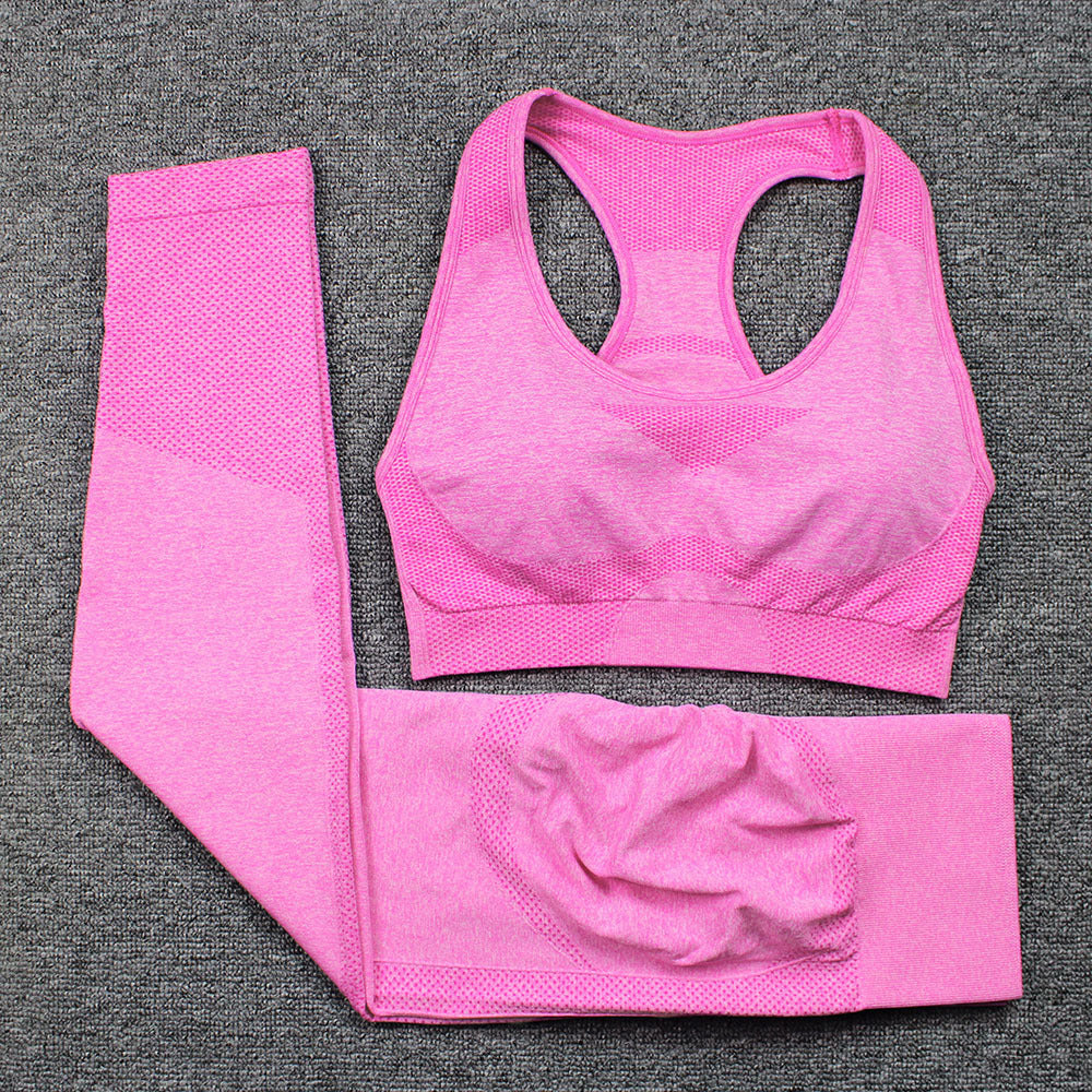Peach Hip Trousers I-shaped Bra Vest Sports Suit Female Fitness Yoga Wear